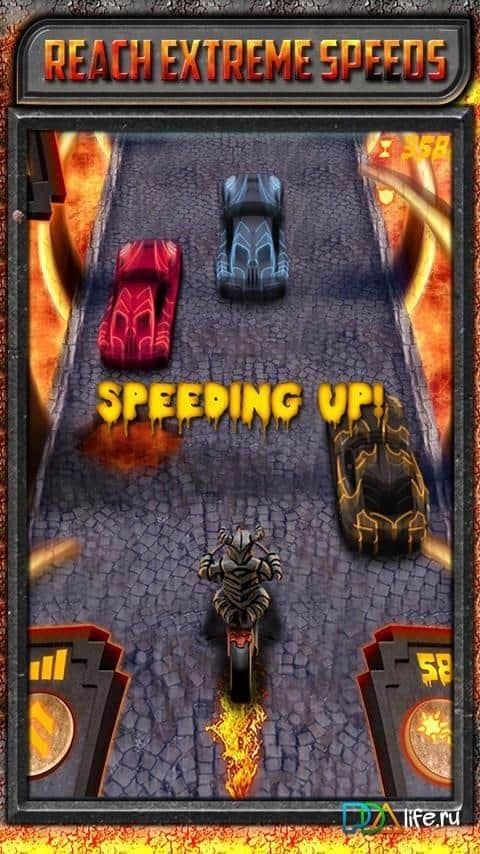 Bike Race Run in Racing Temple