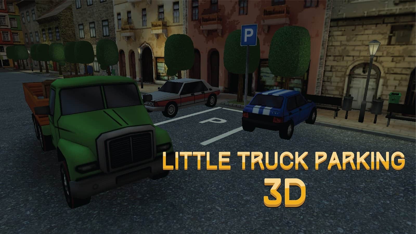 Маленькие 3D грузовик парковку