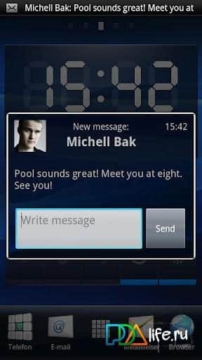 Xperia SMS Popup