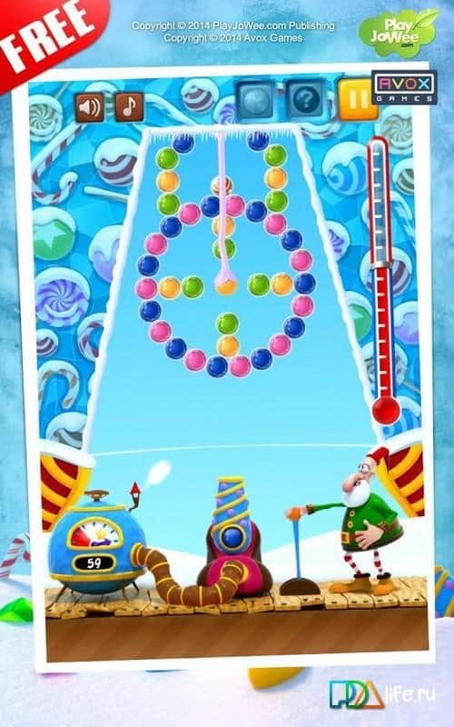Зимний Bubble Shooter