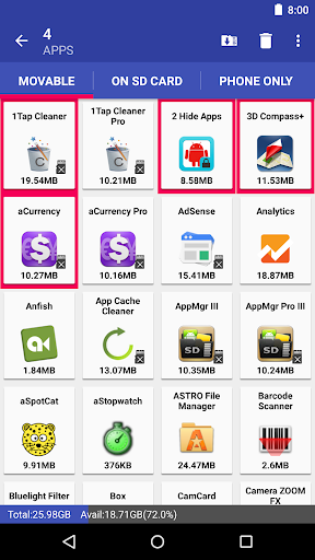 AppMgr Pro III (App 2 SD)