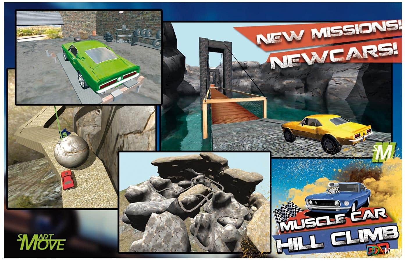 3d Hill Climb Muscle Cars 2014