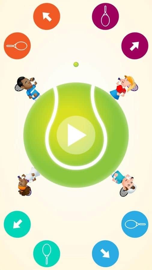 Circular Tennis 2 Player Games