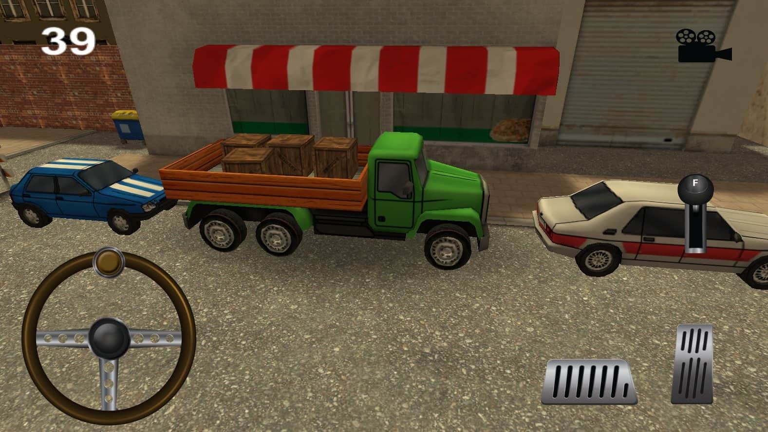 Маленькие 3D грузовик парковку