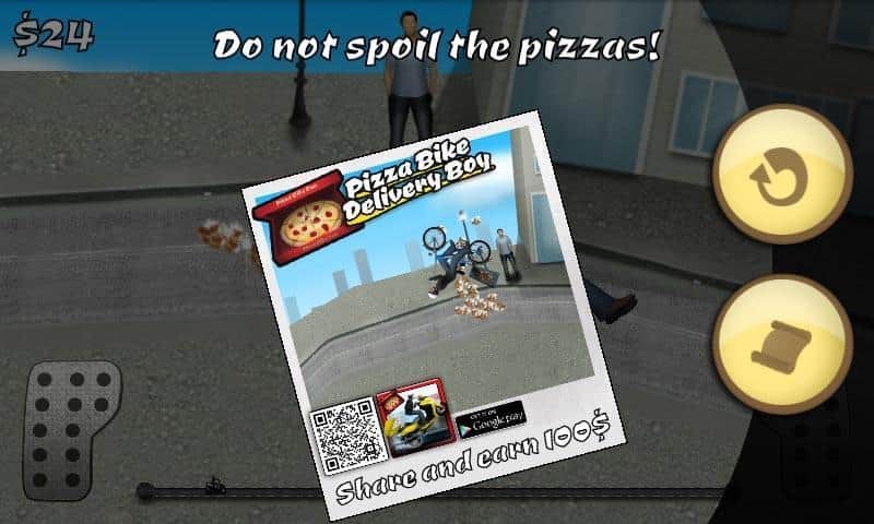 Pizza Bike Delivery Boy