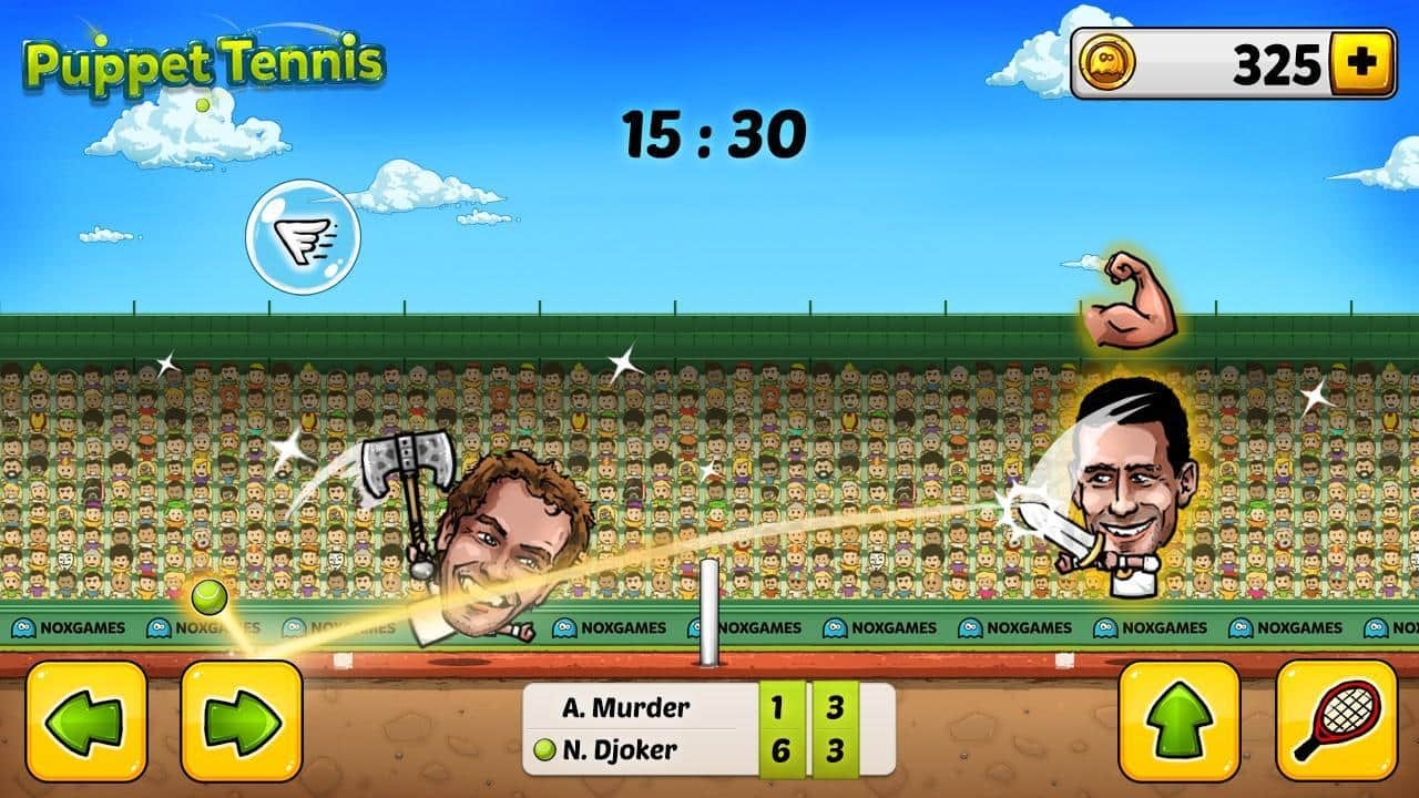 Puppet Tennis-Forehand topspin