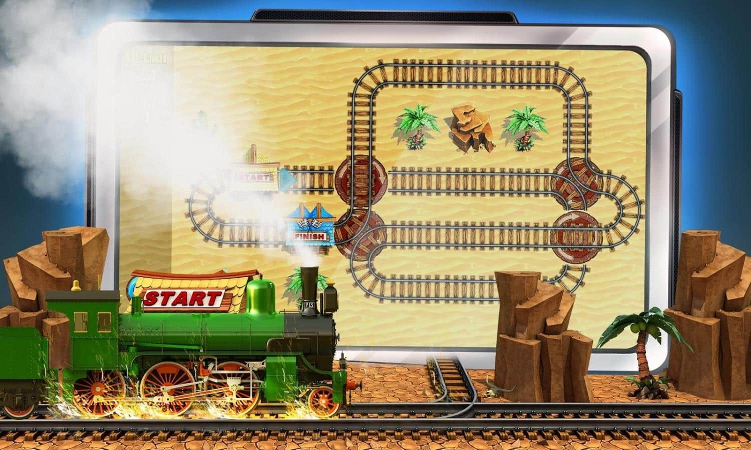 Puzzle Rail Rush HD