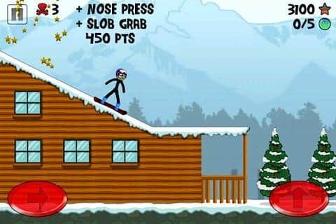 Stickman Snowboarder