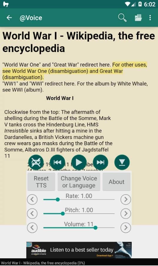 Voice Aloud Reader