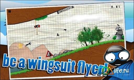 Wingsuit Stickman
