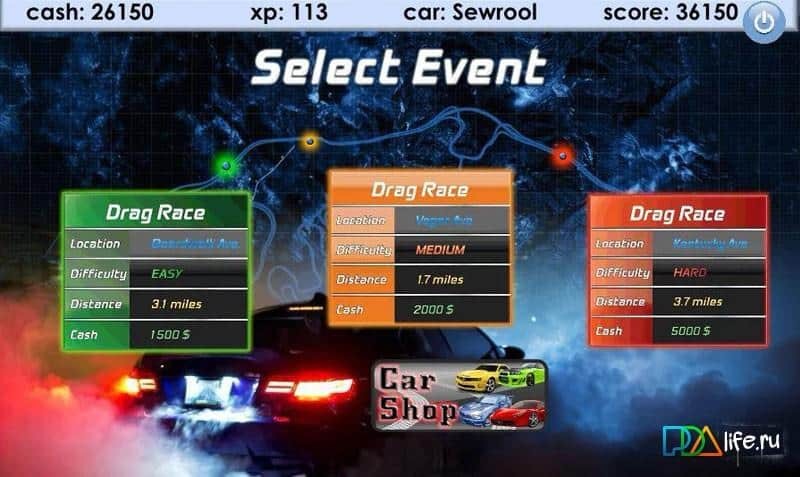 3D Car Drag Race