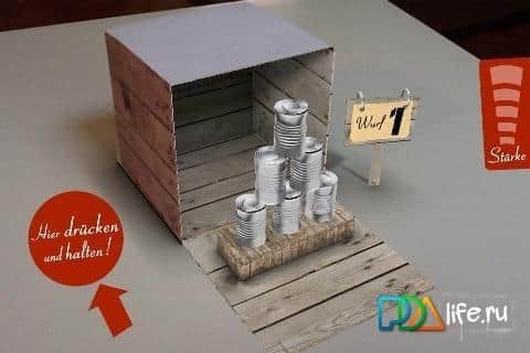 AR-App - Dosenwerfen