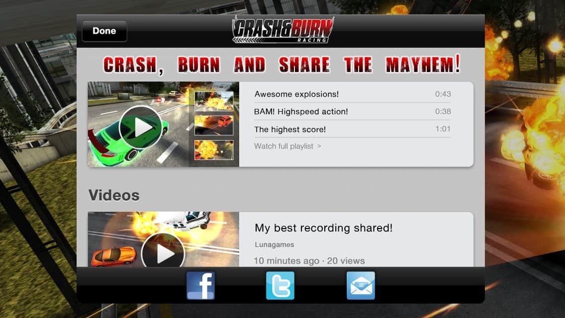 Crash and Burn Racing