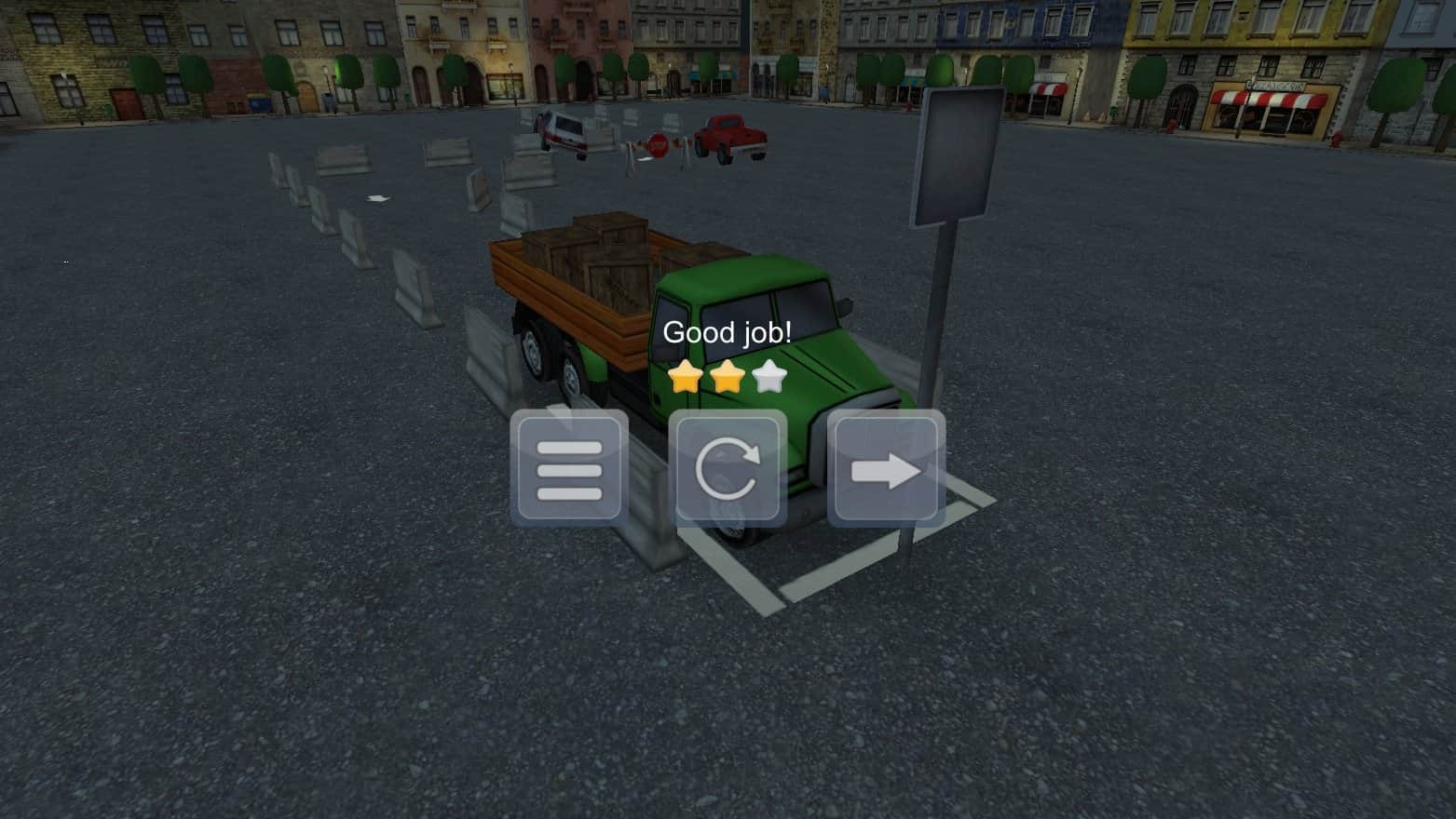 Маленькие 3D грузовик парковку