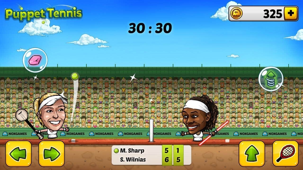 Puppet Tennis-Forehand topspin