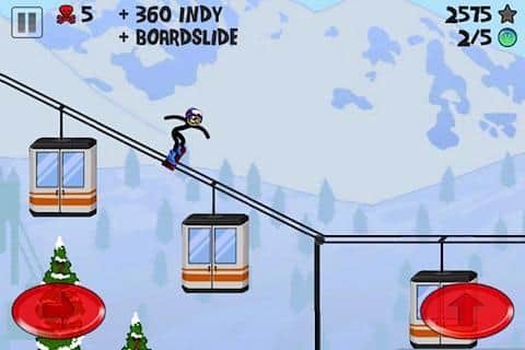 Stickman Snowboarder