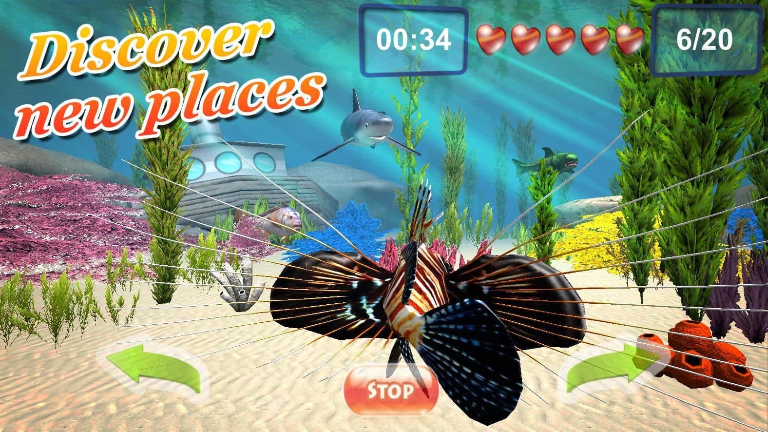 Underwater world. Adventure 3D